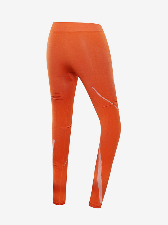ALPINE PRO Oranžové pánské funkční spodní kalhoty ALPINE PRO ELIB