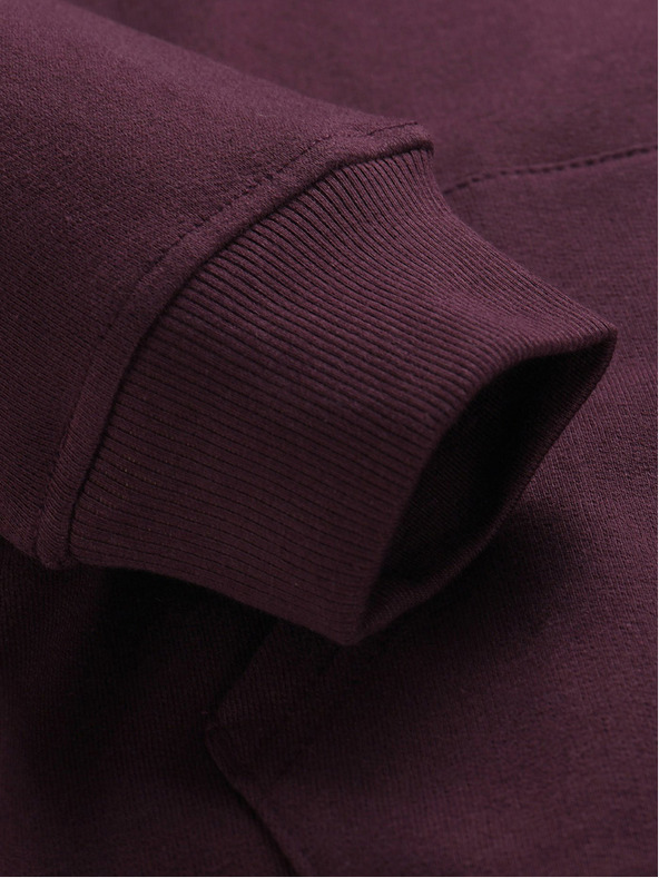 NAX Vínová dámská basic mikina s kapucí NAX Geoca