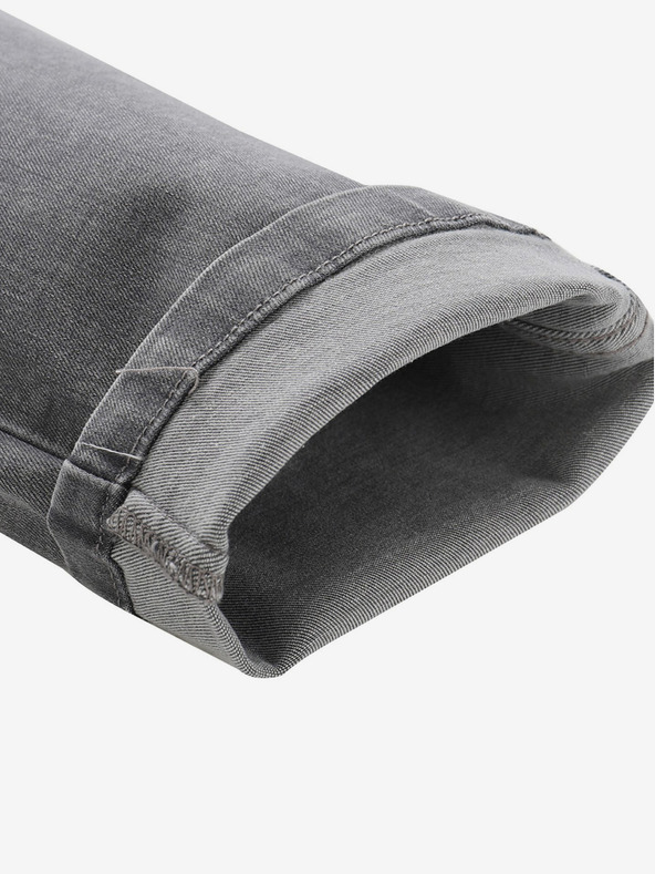 NAX Šedé pánské slim fit džíny NAX GERW