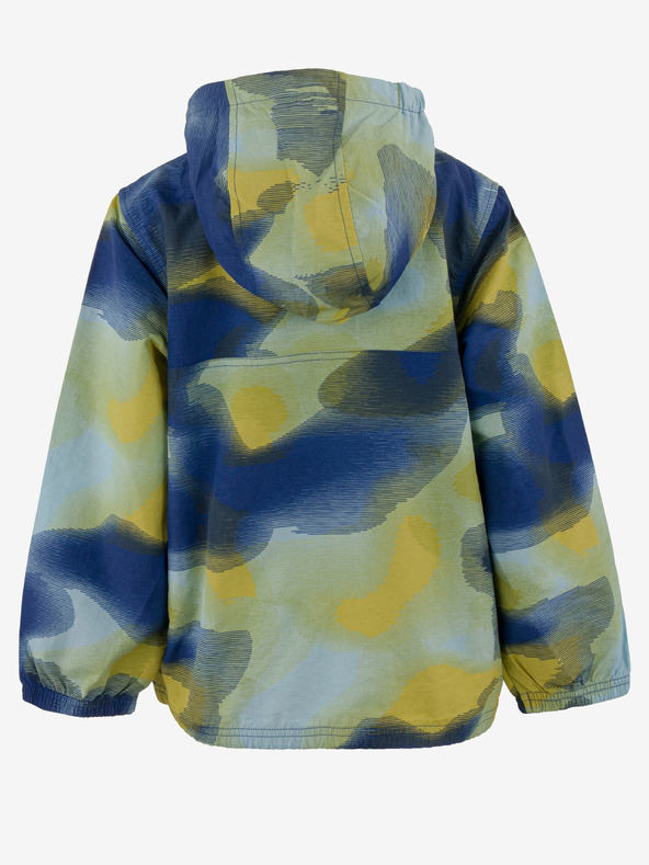 ALPINE PRO Modro-zelená dětská vodoodpudivá bunda ALPINE PRO GOZERO