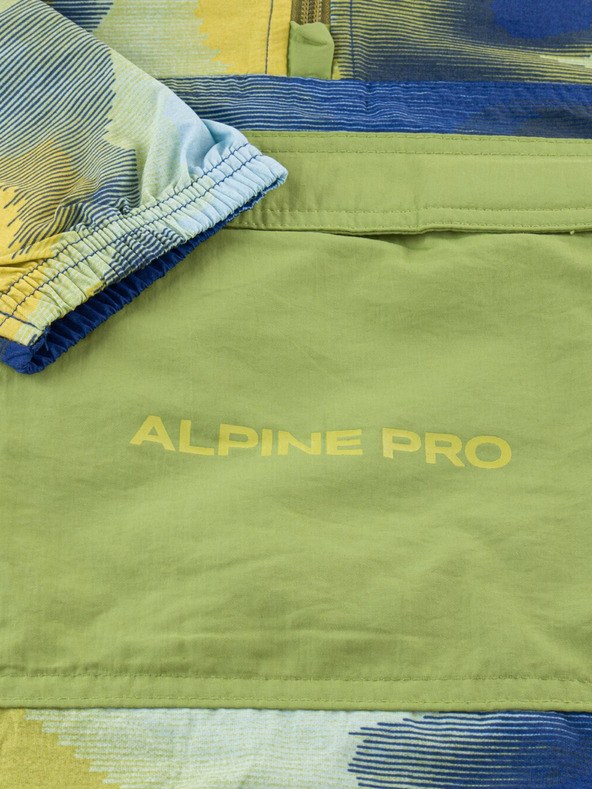 ALPINE PRO Modro-zelená dětská vodoodpudivá bunda ALPINE PRO GOZERO