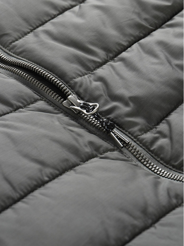 ALPINE PRO Šedá pánská zimní prošívaná bunda ALPINE PRO GARAT