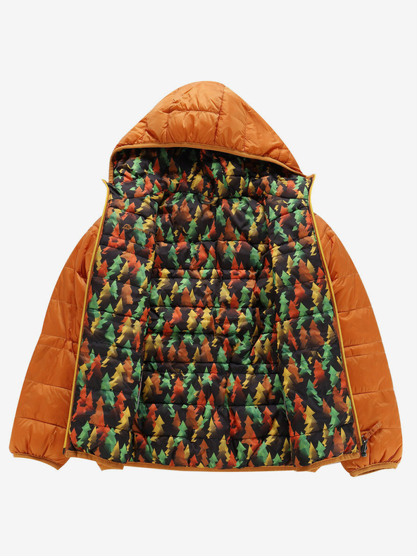 ALPINE PRO Hnědá dětská oboustranná zimní bunda ALPINE PRO EROMO