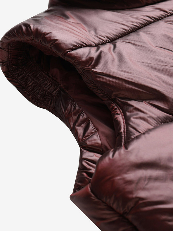 ALPINE PRO Vínová dámská prošívaná zimní vesta ALPINE PRO UREFA