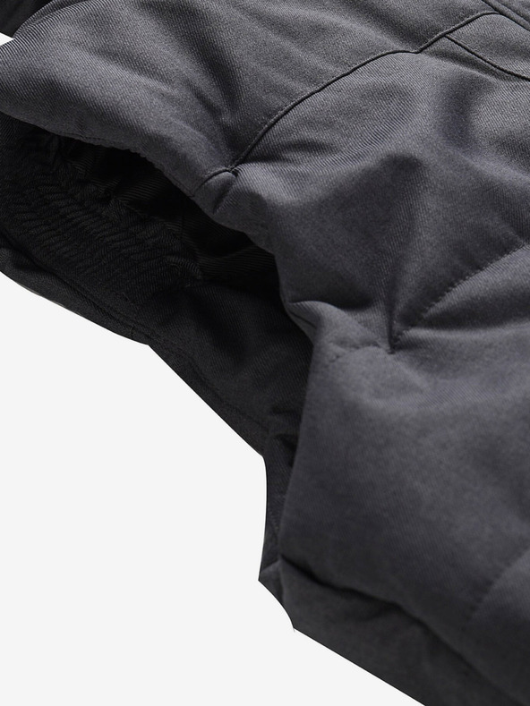 ALPINE PRO Tmavě šedá dámská zimní prošívaná vesta s membránou ALPINE PRO HARDA