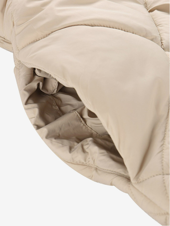 NAX Krémová dámská zimní prošívaná vesta NAX ELEDA