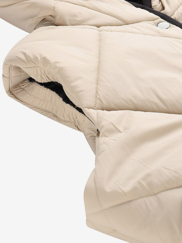 NAX Krémová dámská zimní prošívaná vesta NAX ELEDA