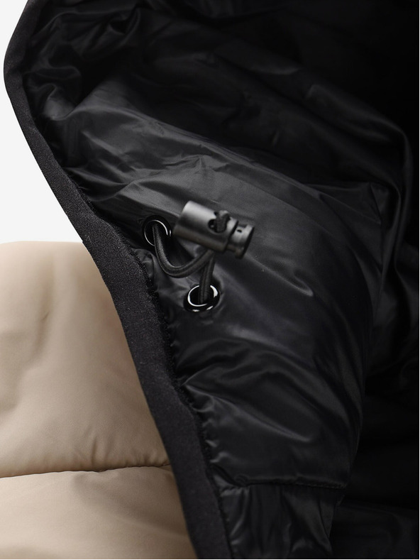 NAX Krémová dámská zimní prošívaná vesta NAX ELEDA