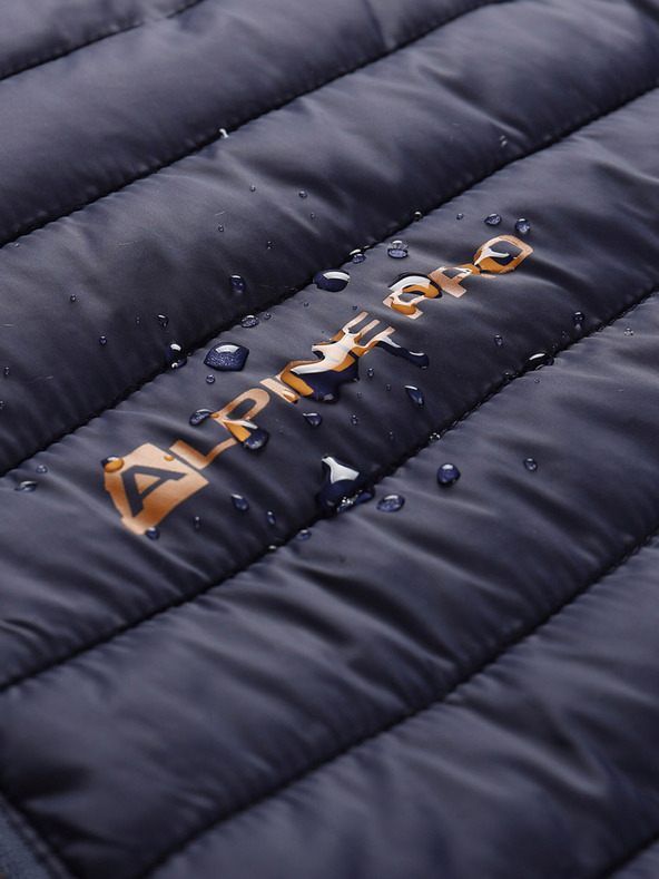 ALPINE PRO Hnědo-modrá pánská oboustranná zimní bunda ALPINE PRO EROM