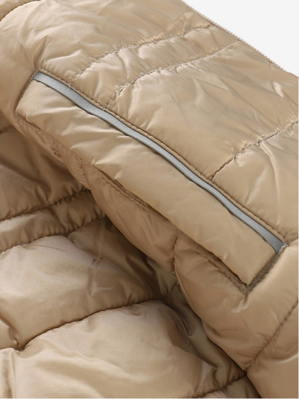 ALPINE PRO Béžovo-růžová dětská oboustranná zimní bunda ALPINE PRO EROMO