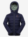 ALPINE PRO Khaki-modrá dětská oboustranná zimní bunda ALPINE PRO EROMO
