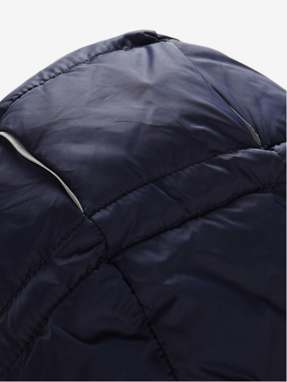 ALPINE PRO Khaki-modrá dětská oboustranná zimní bunda ALPINE PRO EROMO