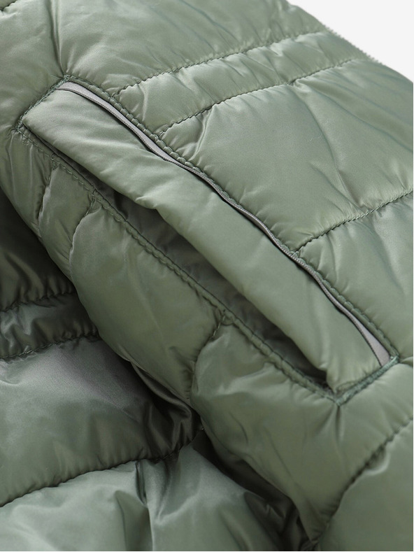 ALPINE PRO Khaki-modrá dětská oboustranná zimní bunda ALPINE PRO EROMO