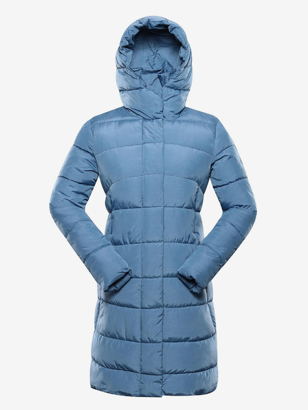 ALPINE PRO Modrý dámský zimní prošívaný kabát ALPINE PRO EDORA