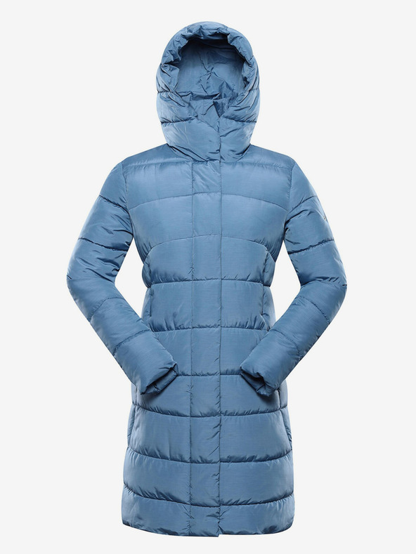 ALPINE PRO Modrý dámský zimní prošívaný kabát ALPINE PRO EDORA