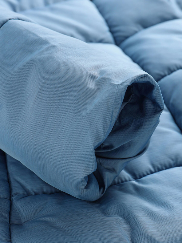 ALPINE PRO Modrý dámský zimní prošívaný kabát ALPINE PRO EDORA