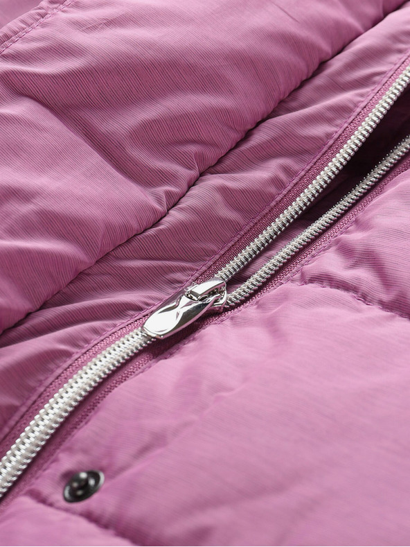 ALPINE PRO Růžový dámský zimní prošívaný kabát ALPINE PRO EDORA