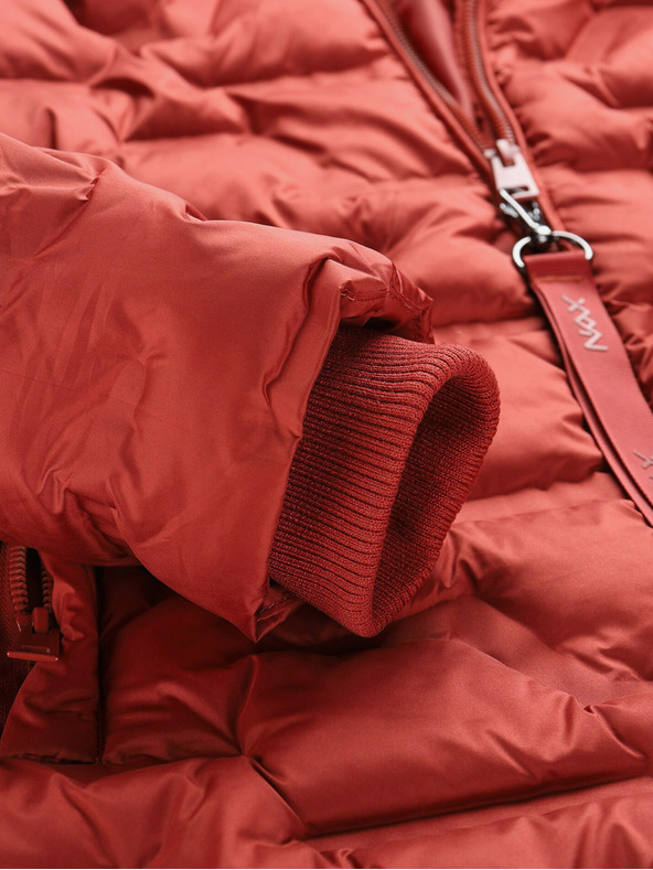 NAX Hnědá dámská zimní prošívaná bunda NAX RAFFA