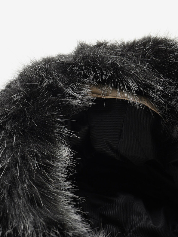 ALPINE PRO Černo-béžová pánská zimní bunda ALPINE PRO EGYP