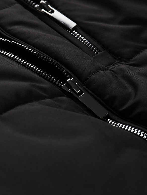 ALPINE PRO Černá pánská zimní bunda ALPINE PRO LODER