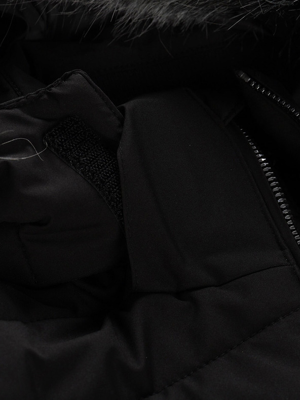 ALPINE PRO Černá pánská zimní bunda ALPINE PRO LODER