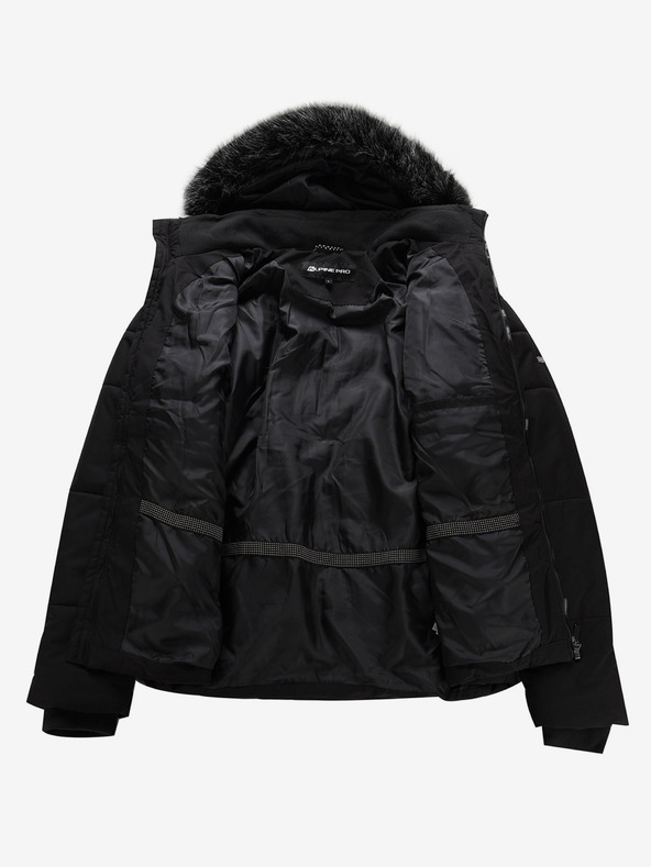 ALPINE PRO Černá pánská zimní bunda ALPINE PRO LODER
