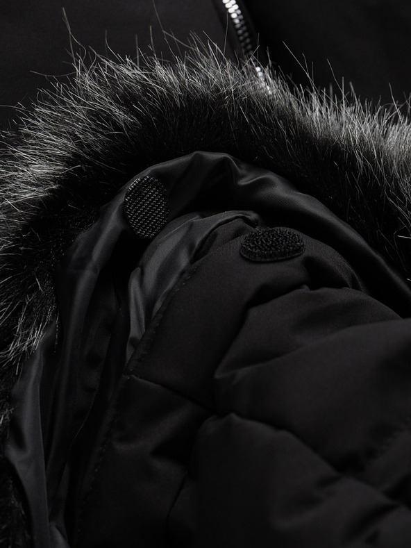 ALPINE PRO Černá pánská zimní bunda ALPINE PRO LODER