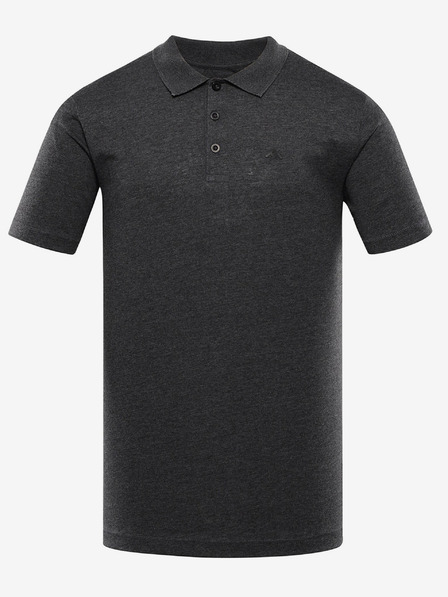 NAX Tmavě šedé pánské basic polo tričko NAX HOFED
