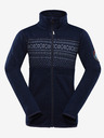 ALPINE PRO Tmavě modrý dětský svetr na zip ALPINE PRO ZEGO