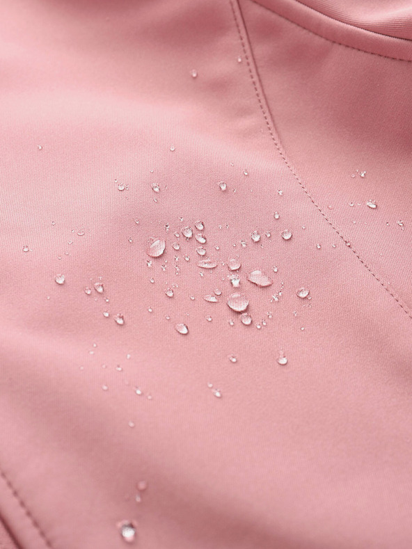 ALPINE PRO Růžový dámský softshellový kabát s kapucí ALPINE PRO IBORA