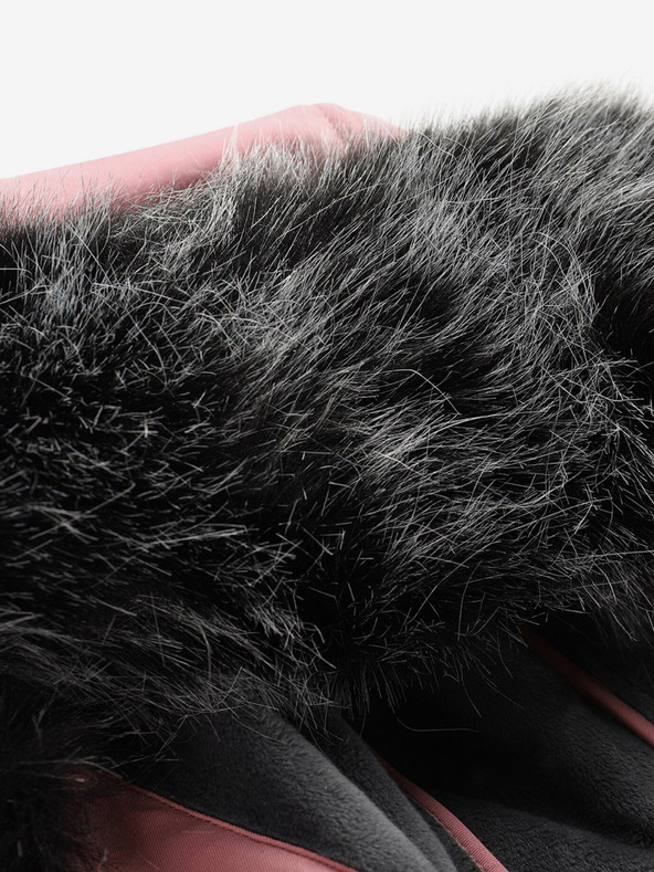 ALPINE PRO Růžový dámský softshellový kabát s kapucí ALPINE PRO IBORA