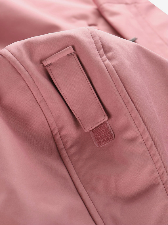 ALPINE PRO Růžový dámský softshellový kabát s kapucí ALPINE PRO IBORA