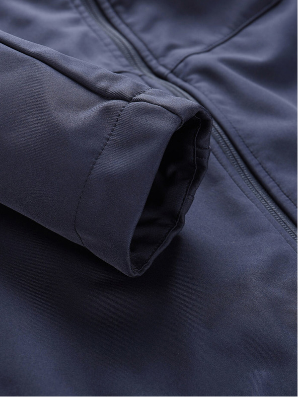 ALPINE PRO Tmavě modrý dámský softshellový kabát s kapucí ALPINE PRO IBORA