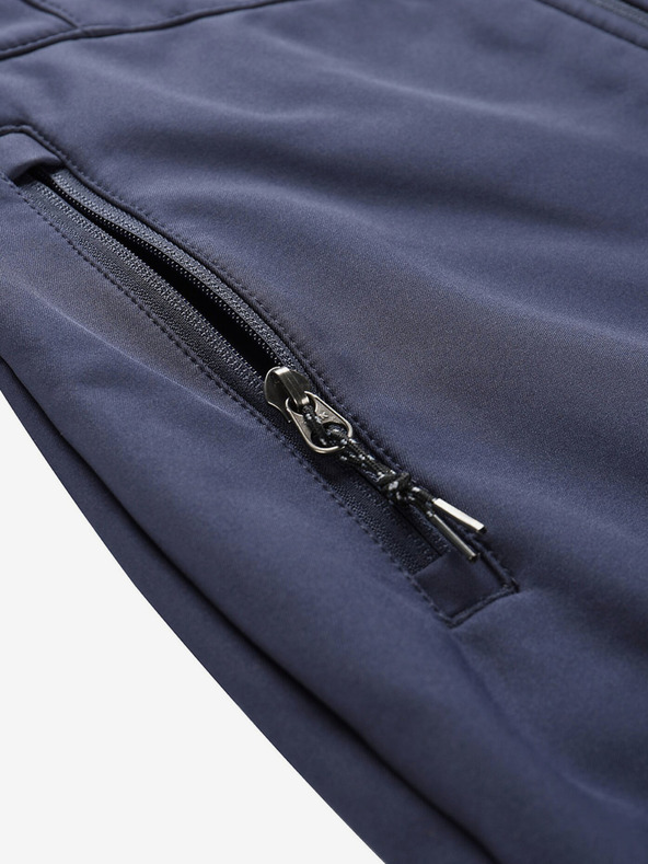 ALPINE PRO Tmavě modrý dámský softshellový kabát s kapucí ALPINE PRO IBORA