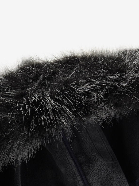 ALPINE PRO Tmavě modrý dámský softshellový kabát s kapucí ALPINE PRO IBORA