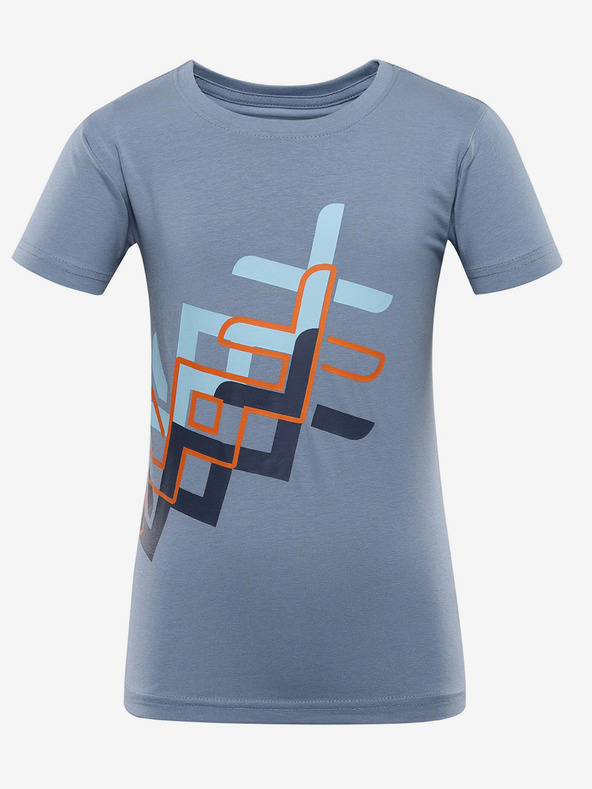 NAX Světle modré dětské tričko s potiskem NAX ILBO