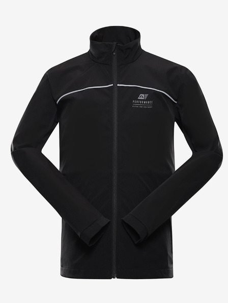 ALPINE PRO Černá pánská softshellová bunda ALPINE PRO Geroc