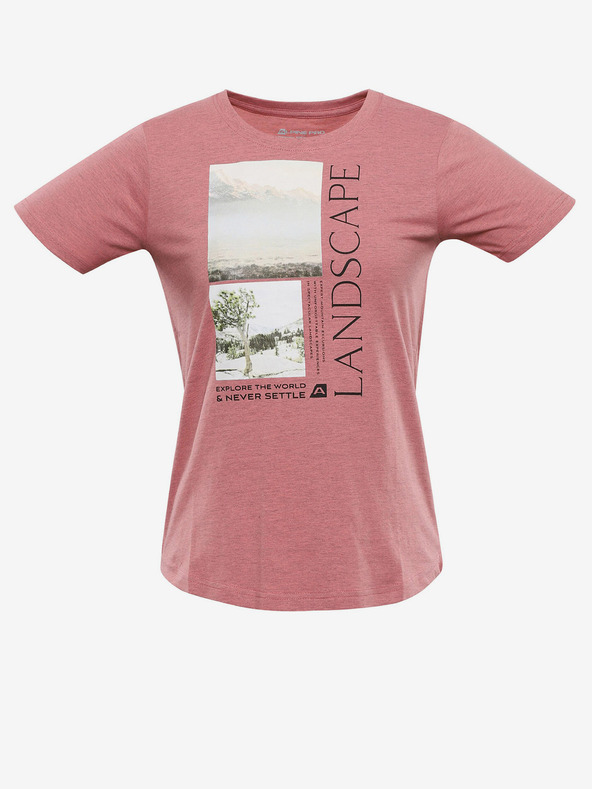 ALPINE PRO Růžové dámské tričko ALPINE PRO Gorena