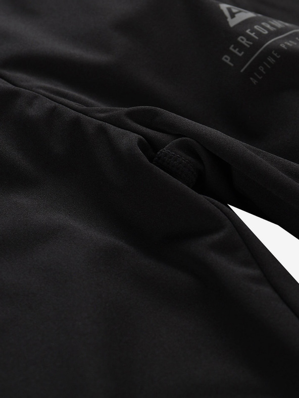 ALPINE PRO Černé dětské softshellové kalhoty ALPINE PRO Abaro