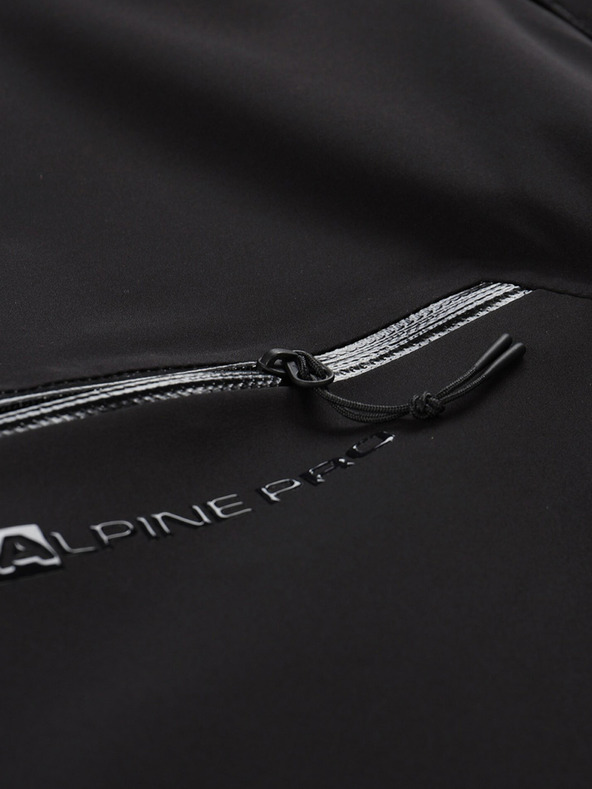 ALPINE PRO Černé pánské outdoorové kalhoty s membránou ALPINE PRO Zoner