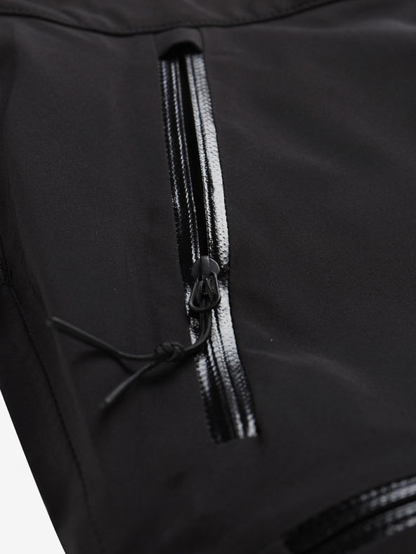 ALPINE PRO Černé pánské outdoorové kalhoty s membránou ALPINE PRO Zoner