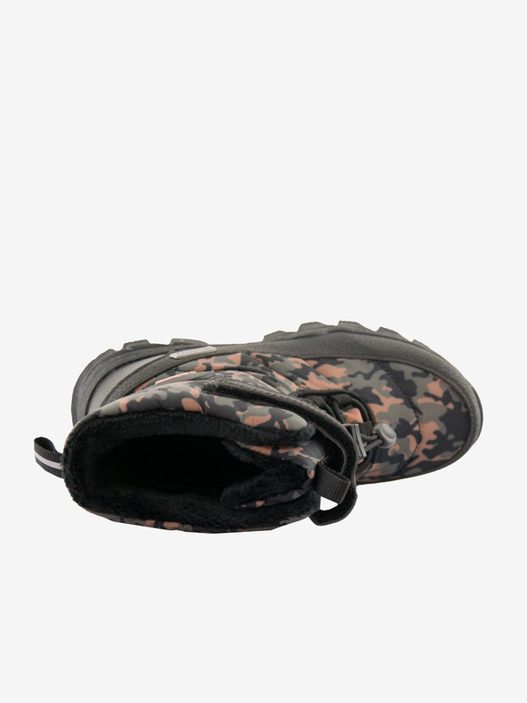 ALPINE PRO Černé vzorované dětské sněhule Alpine Pro Lando