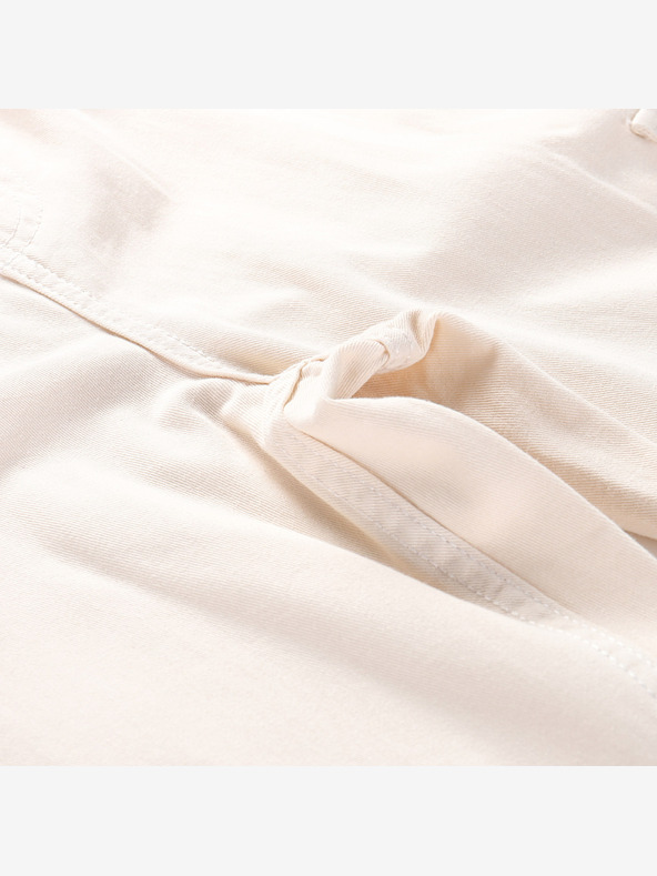 NAX Béžové dámské široké cargo kalhoty NAX Serda