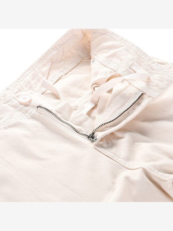 NAX Béžové dámské široké cargo kalhoty NAX Serda