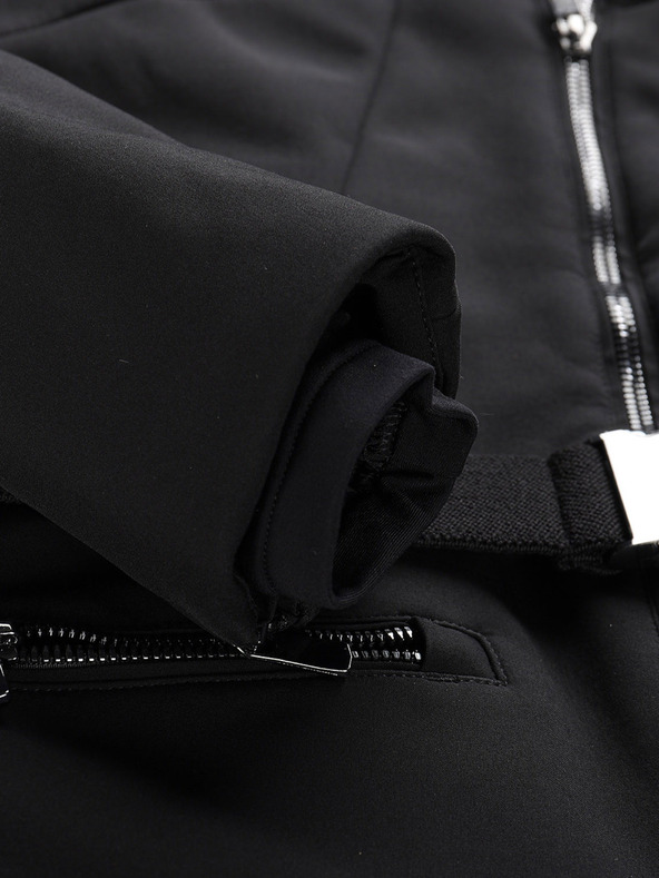 ALPINE PRO Dámská lyžařská softshellová bunda s membránou ALPINE PRO DOWELA black
