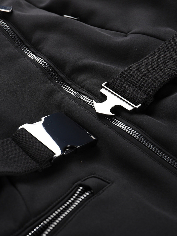 ALPINE PRO Dámská lyžařská softshellová bunda s membránou ALPINE PRO DOWELA black