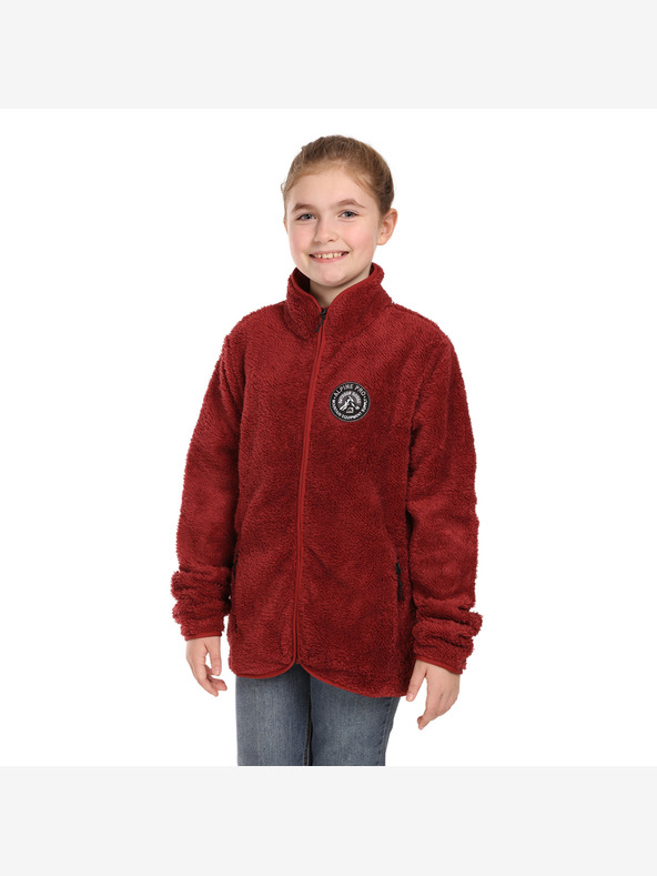 ALPINE PRO Dětská mikina supratherm ALPINE PRO FERADO merlot