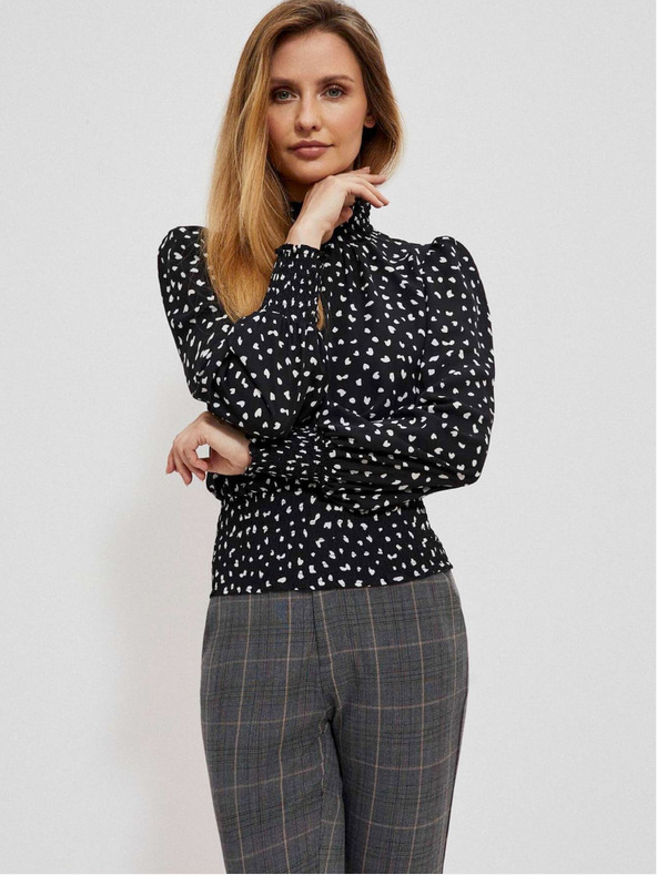 Moodo Černé dámské úpletové šaty Moodo