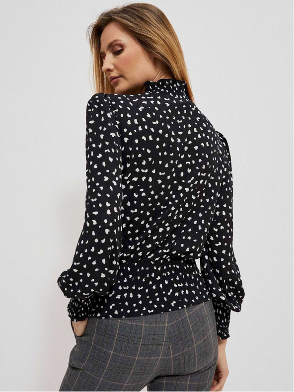 Moodo Černé dámské úpletové šaty Moodo