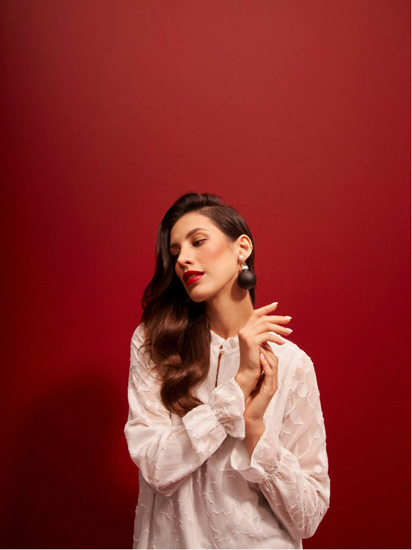 Moodo Bílá dámská halenka Moodo